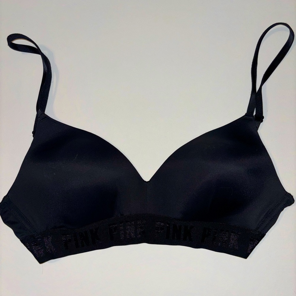 Black VS Pink Wear Everywhere Wireless Bra size 34C